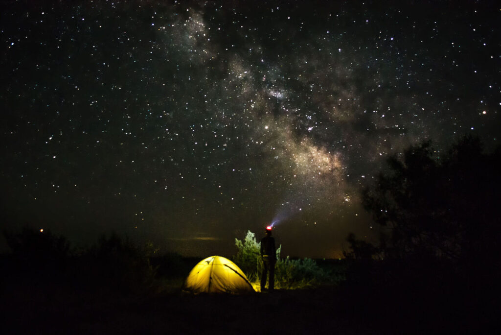 Ночь в палатке на острове Джарылгач